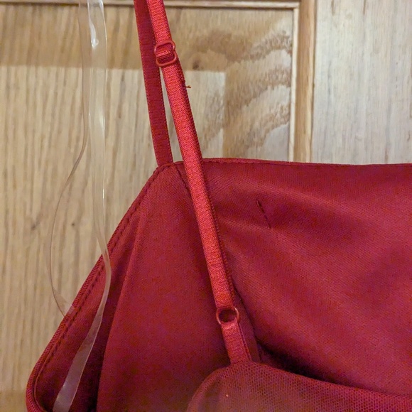 Midnight Doll Spaghetti Strap Square Neck Glitter Ruched Dress - Picture 7 of 11